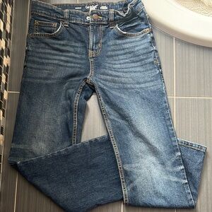 Cat and Jack blue denim youth boys size 12 bootcut stretch jeans